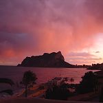 Sunset at Calpe Spain
