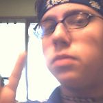 BeingAllSceneAndFlashingPeaceSign