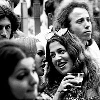 Michelle Phillips & Mama Cass Elliot at Monterey Pop Festival 1967