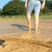 muddy feet
