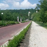 The driveway to the French Lick dome