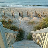 Stairway to beach