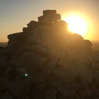 Cairn at Sunset