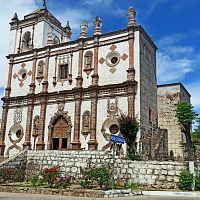 Church from 1500s in San Ignacio, Baja Sur