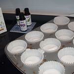 Homemade Vapor Disks. A shower bomb that releases essential oils so your congestion will clear with the aid of your steamy shower!