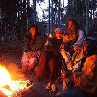 last night at rainbow, was freezing, hung by the fires at lovin ovens till the sun rise...then packed for the long hard hike out