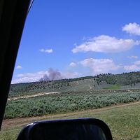 fire as we drove out