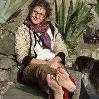 Soft, silky soles and pretty smile